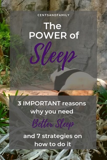 The Power of Sleep - 3 important reasons why you need better sleep and 7 strategies on how to do it! #optimalsleep #sleephygiene #wellrested #bettersleep #sleeptips