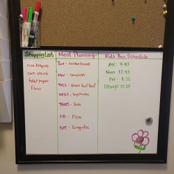 meal planning board 
