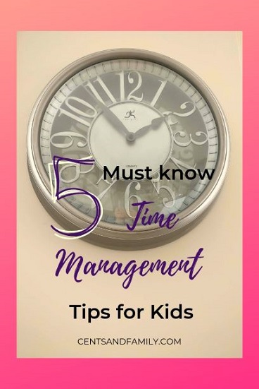 5 Must know time management tips for kids - Cents and Family. Time management for kids is an important life skill. Implementing these skills early will help kids develop good habits such as punctuality and independence.