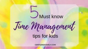 time management for kids Minda Chan Cents and Family