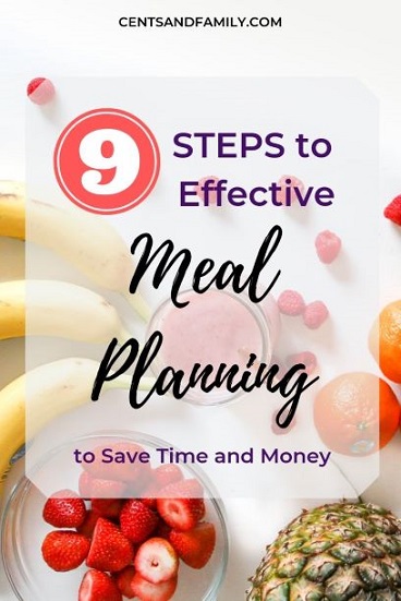 Meal Planning - Cents and Family - Minda Chan