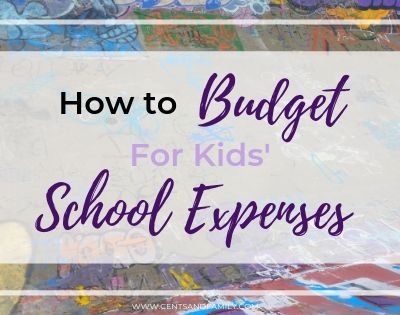 budget school expenses - Minda Chan - Cents and Family