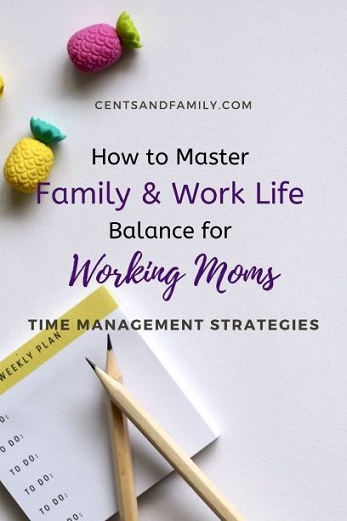 Being a working mom can one of the toughest jobs. Figuring out how to best balance family and work-life is a huge challenge. We need to implement time management strategies to keep it all flowing.  #timemanagement #workingmoms #balanceworkandfamily 