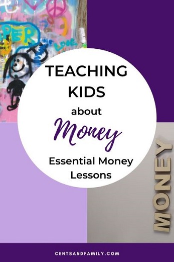 Teaching kids about money will help set them up to be financially responsible. Lessons include budgeting, saving money, good money habits and debt. #personalfinance #financialliteracy #learningmoney #moneylessons #kidsandmoney