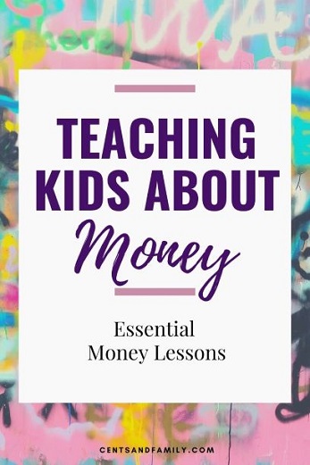 Teaching kids about money will help set them up to be financially responsible. Lessons include budgeting, saving money, good money habits and debt. #personalfinance #financialliteracy #learningmoney #moneylessons #kidsandmoney