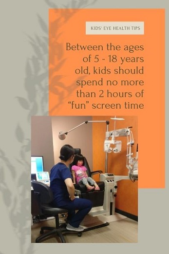 Quote from Dr.Dien-Fong on screen time for kids #screentimeforkids #electronicsforkids #kidseyehealth #optometry