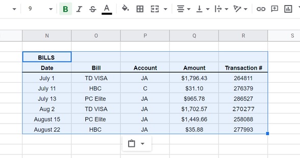 Spreadsheets are a great tool to help you manage your money for free. You can use them to track bill payments. #personalfinance #spreadsheets #moneymanagement #spreadsheetbudgets #sinkingfunds #debtplan