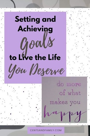 Set goals to create and have a happy life. It’s about being intentional, having a focus, and a dream or a vision. Create your own life journey map. #settinggoals #lifegoals #lifeintentions #visionboard